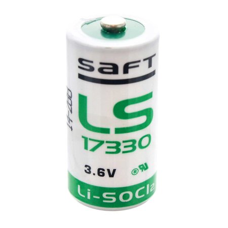 SAFT LS17330 2/3 A Size 3.6V 2.1Ah Lithium Thionyl Chloride Battery LS17330